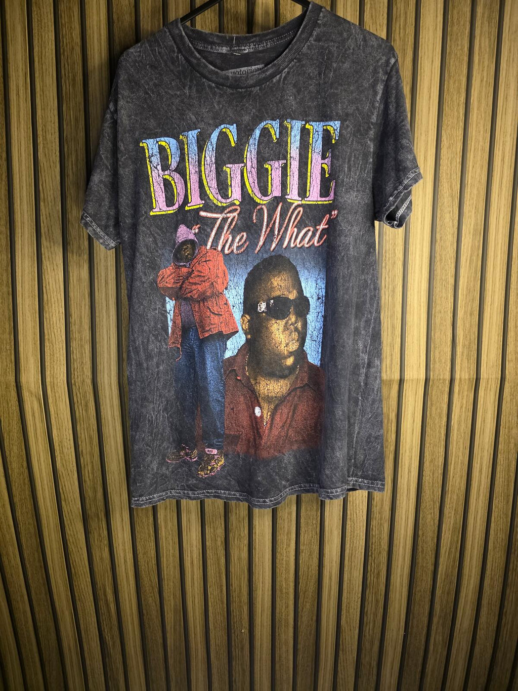 The Notorious B.I.G. Biggie The What Graphic T-Shirt Black Small