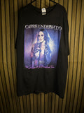 Carrie Underwood The Denim & Rhinestones Tour Black Graphic T-Shirt Size XL