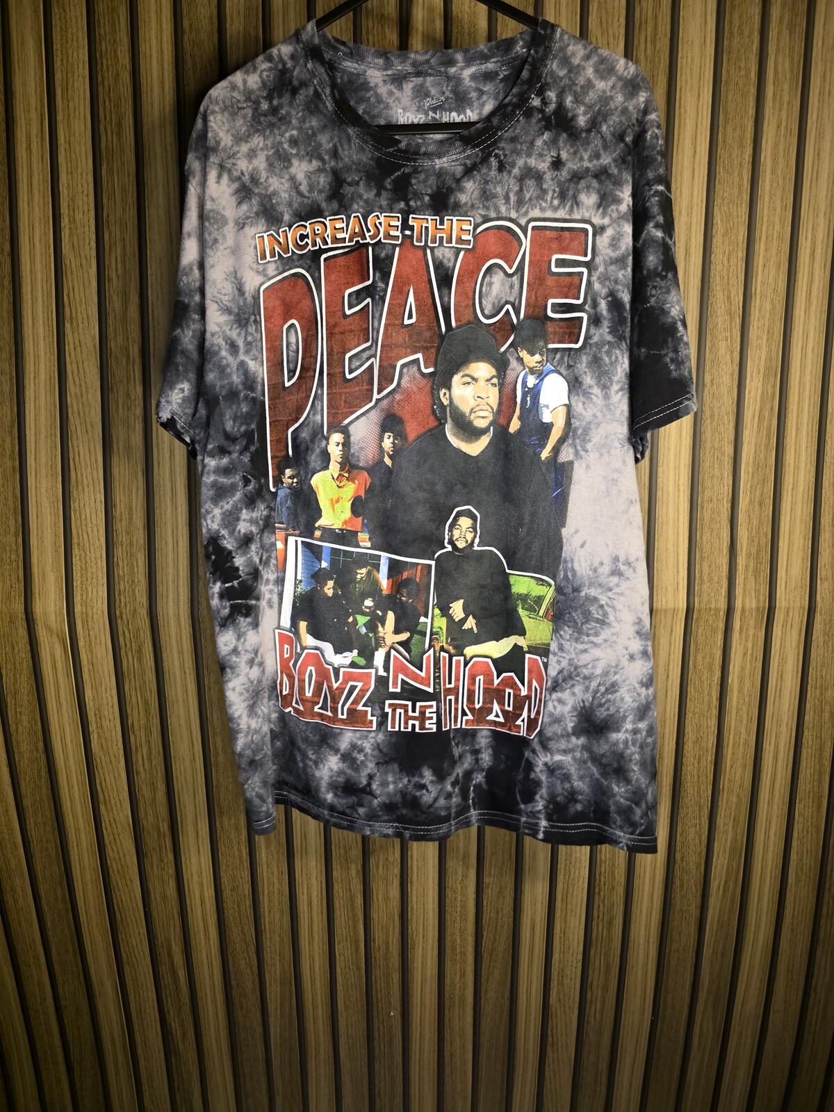 Boyz n the Hood Increase The Peace Tie-Dye Graphic T-Shirt Black Medium
