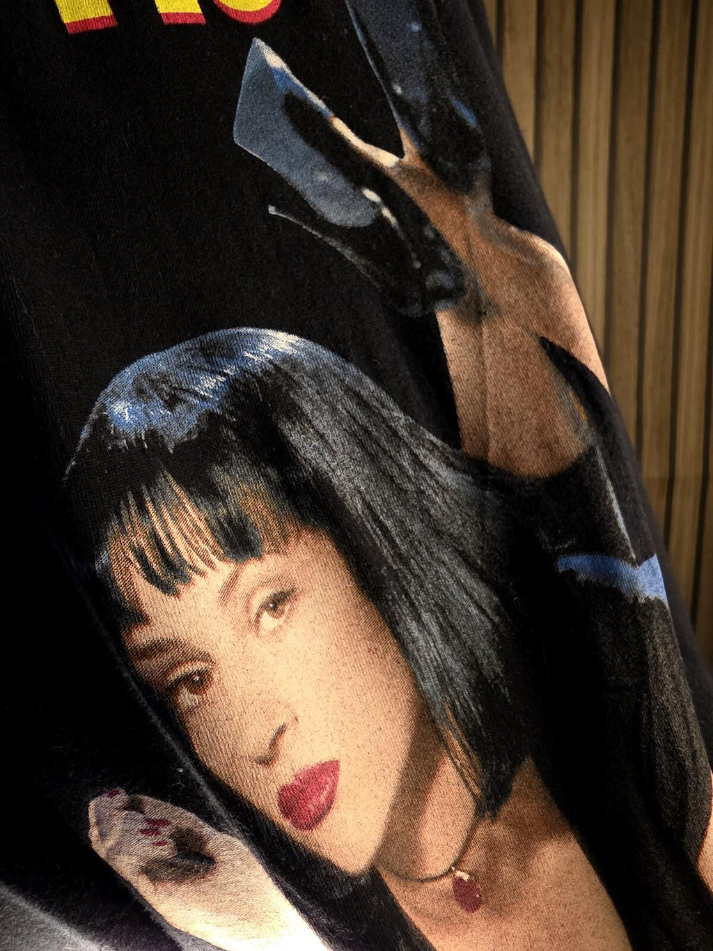 Pulp Fiction Graphic T-Shirt Black Large