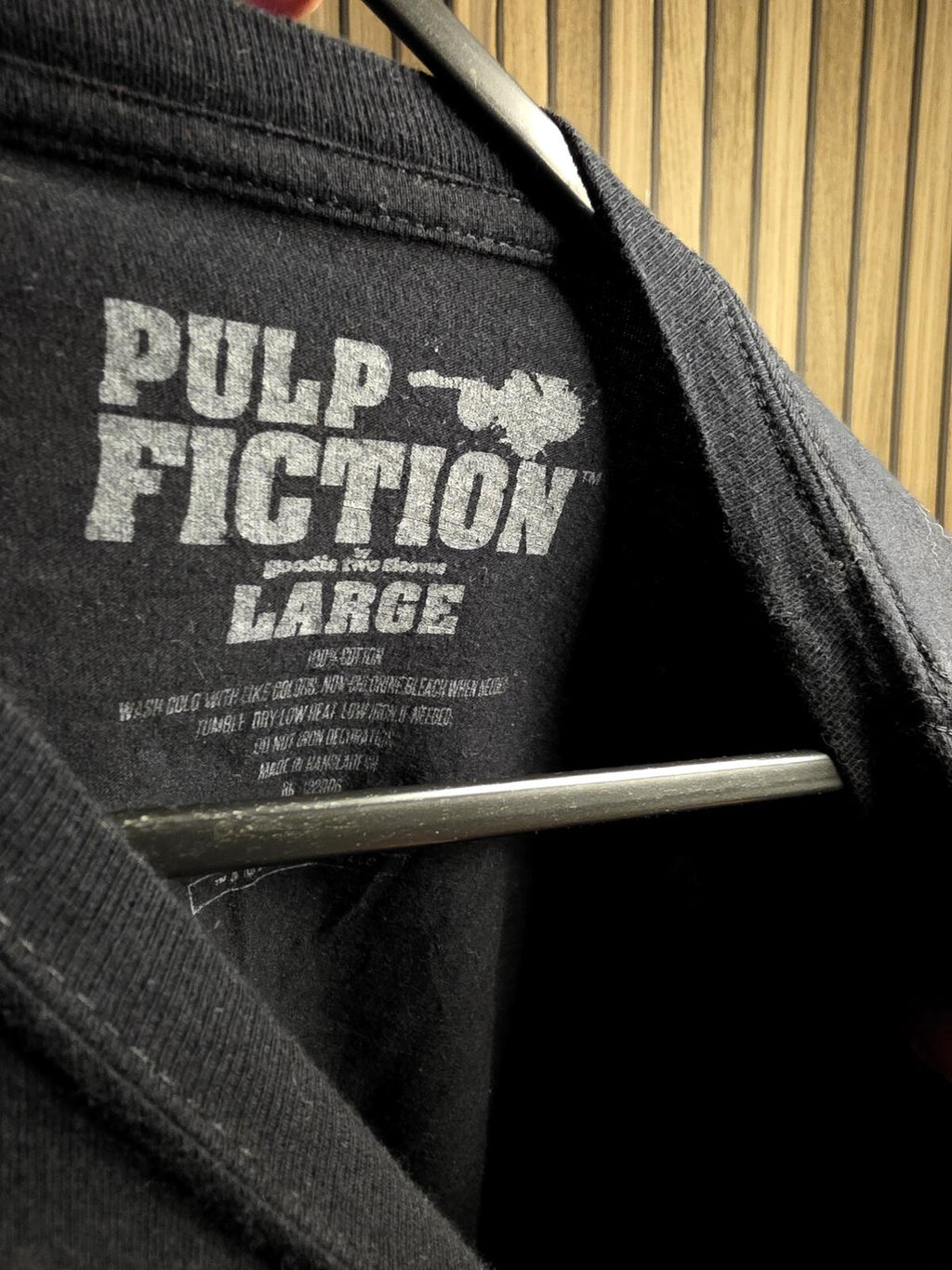 Pulp Fiction Graphic T-Shirt Black Large