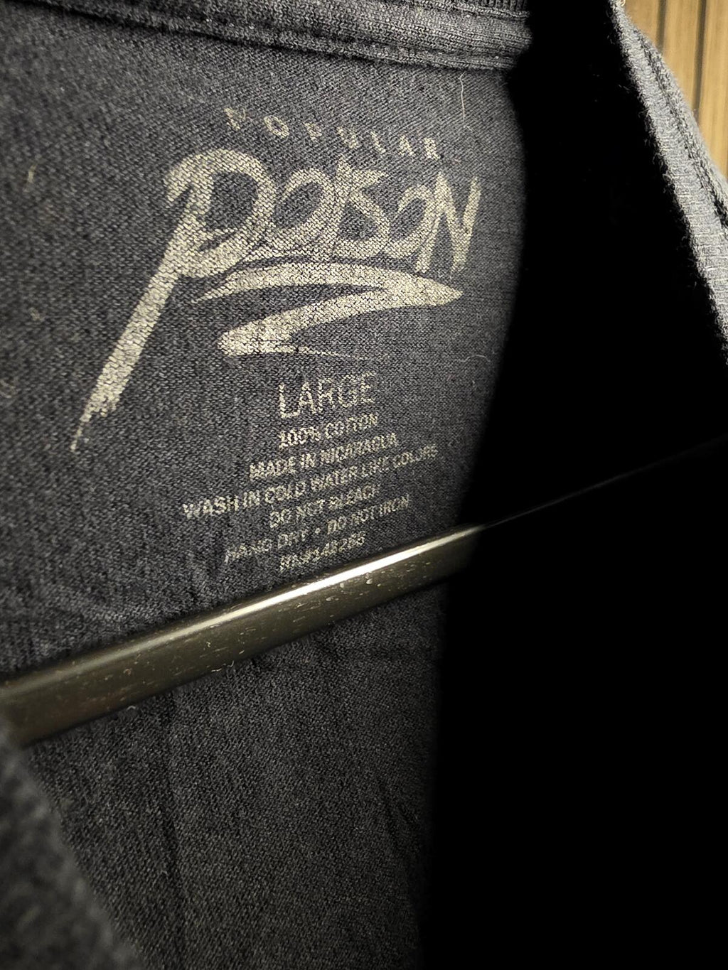 Popular Poison New York Graphic T-Shirt Black Large