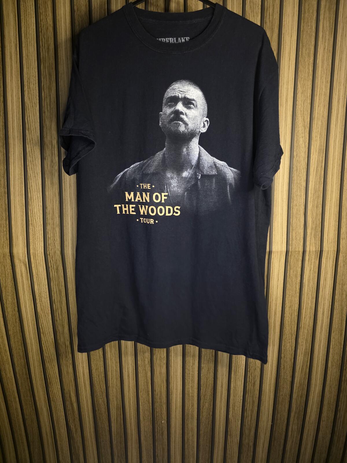 Timberlake Man of the Woods Tour Black T-Shirt Medium
