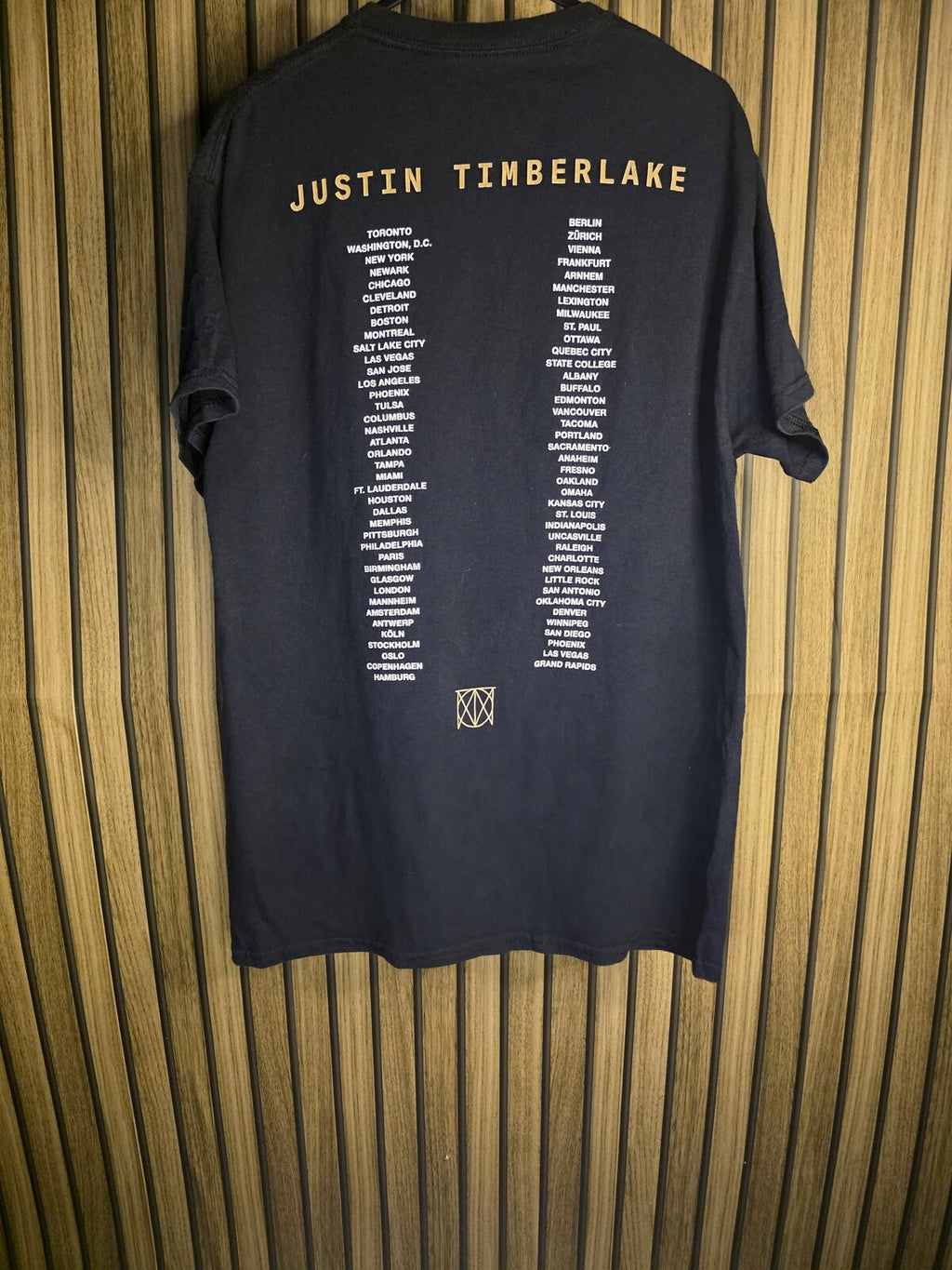 Timberlake Man of the Woods Tour Black T-Shirt Medium