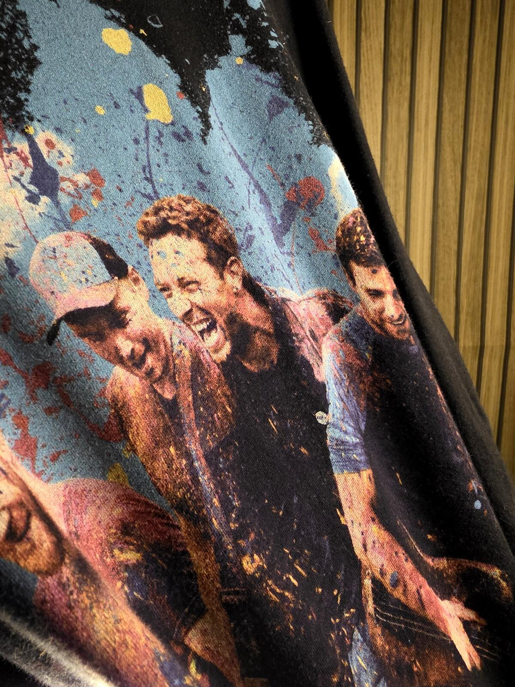 Coldplay Band Graphic T-shirt Black Size Small