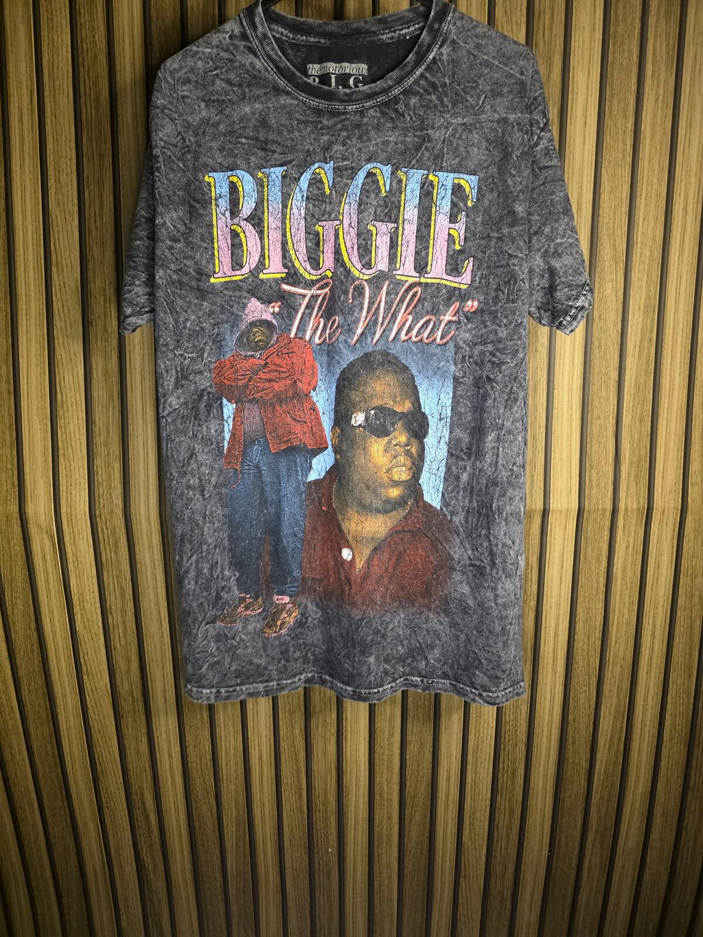 The Notorious B.I.G. Biggie The What Graphic T-Shirt Black Medium