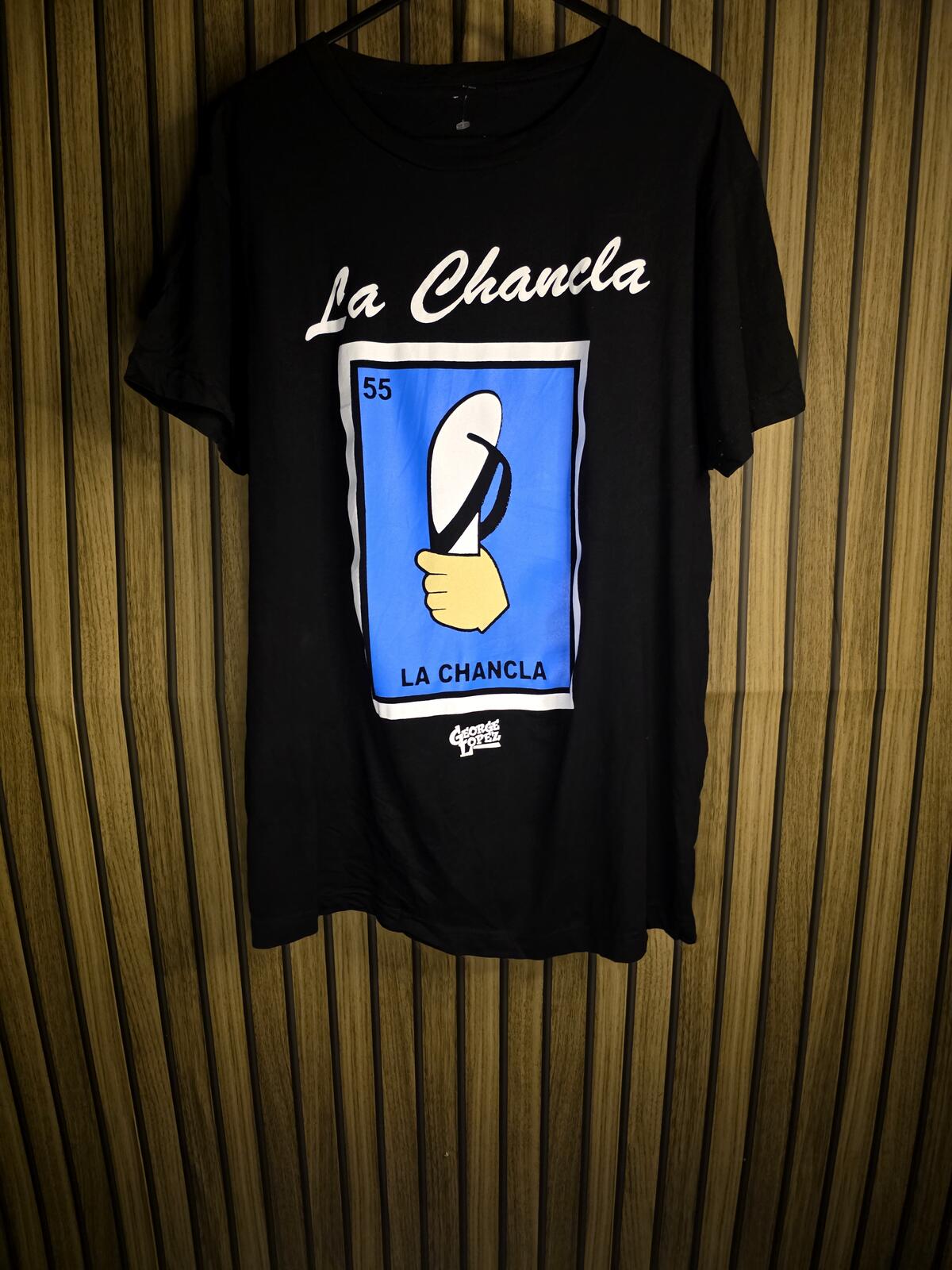 George Lopez La Chancla Graphic T-Shirt Black Medium