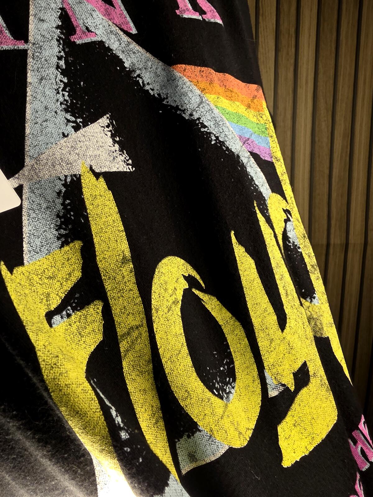 Pink Floyd The Darkside of the Moon Graphic T-Shirt Black Size S