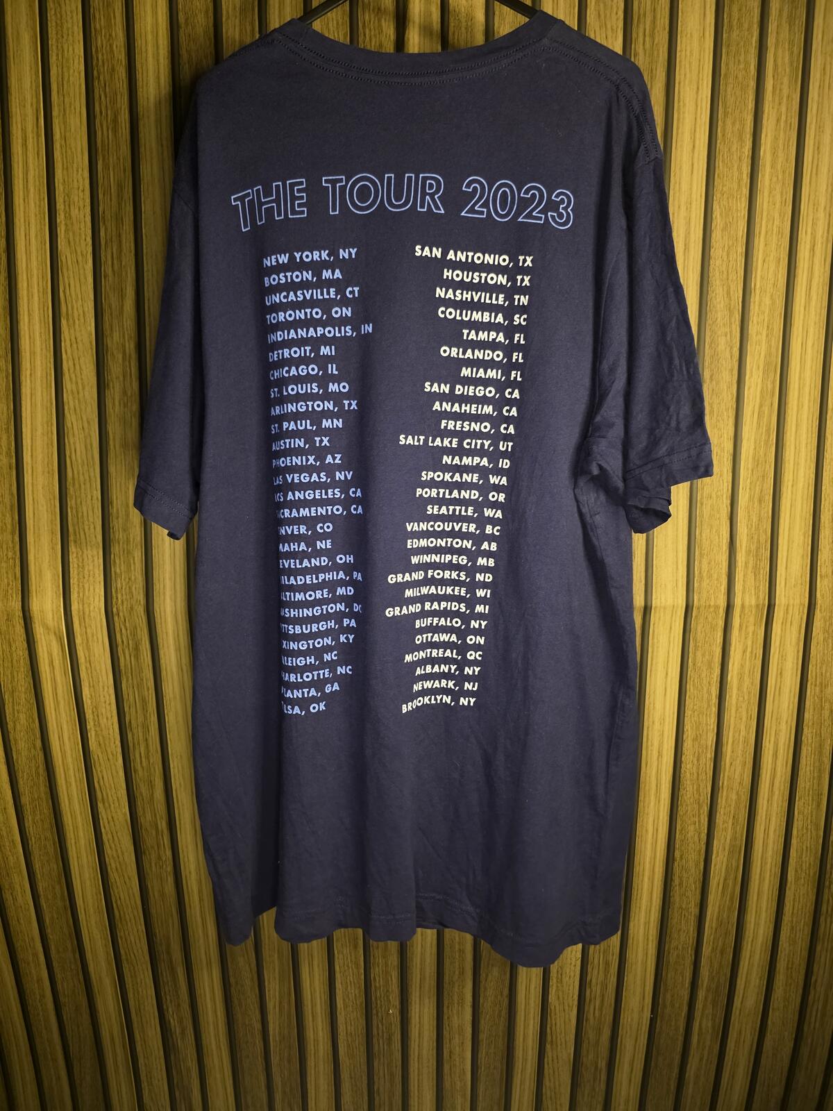 Jonas Brothers Black Graphic T-Shirt 2023 Tour Size XL