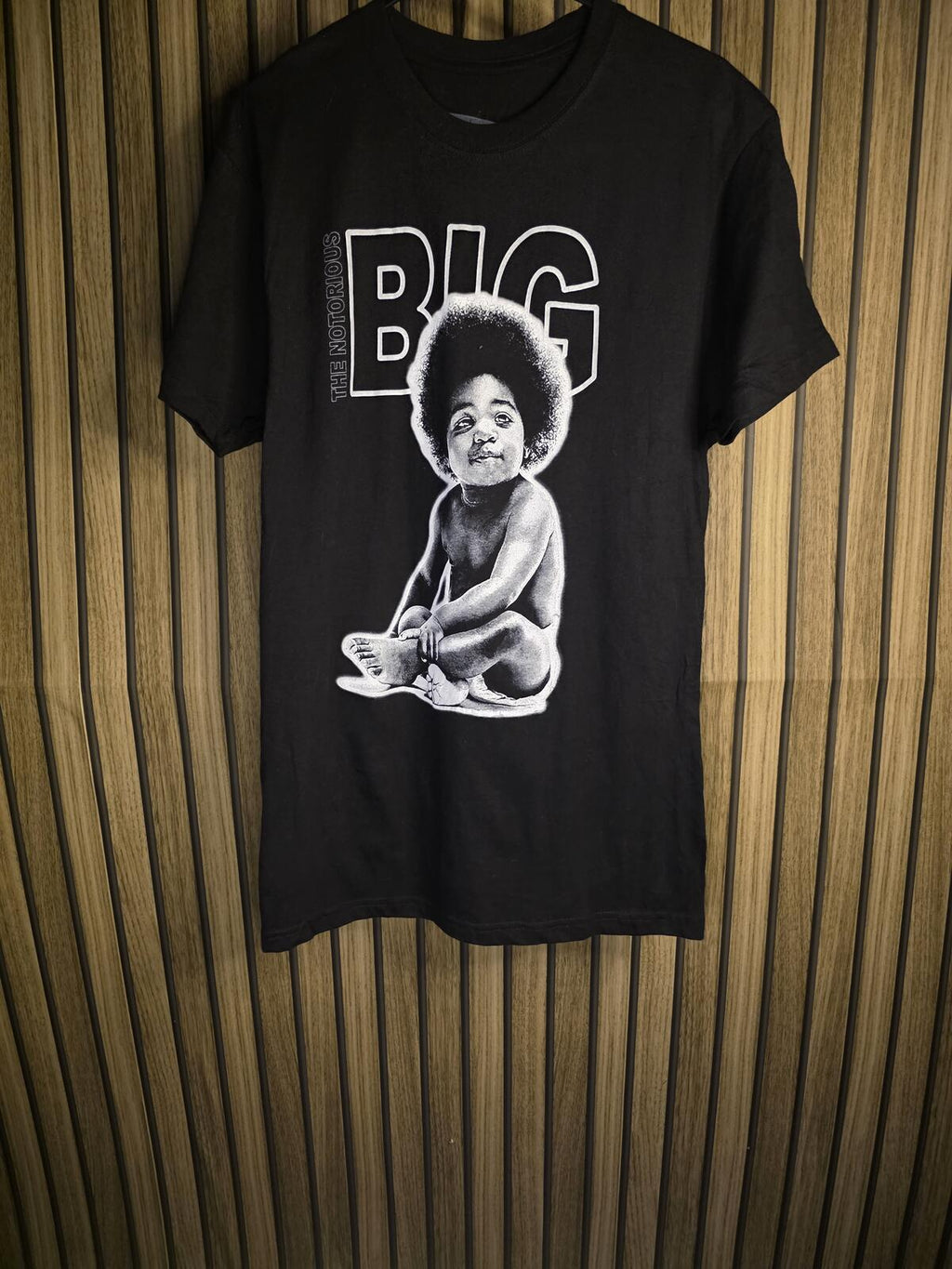 Biggie Smalls Graphic T-Shirt Black Size M