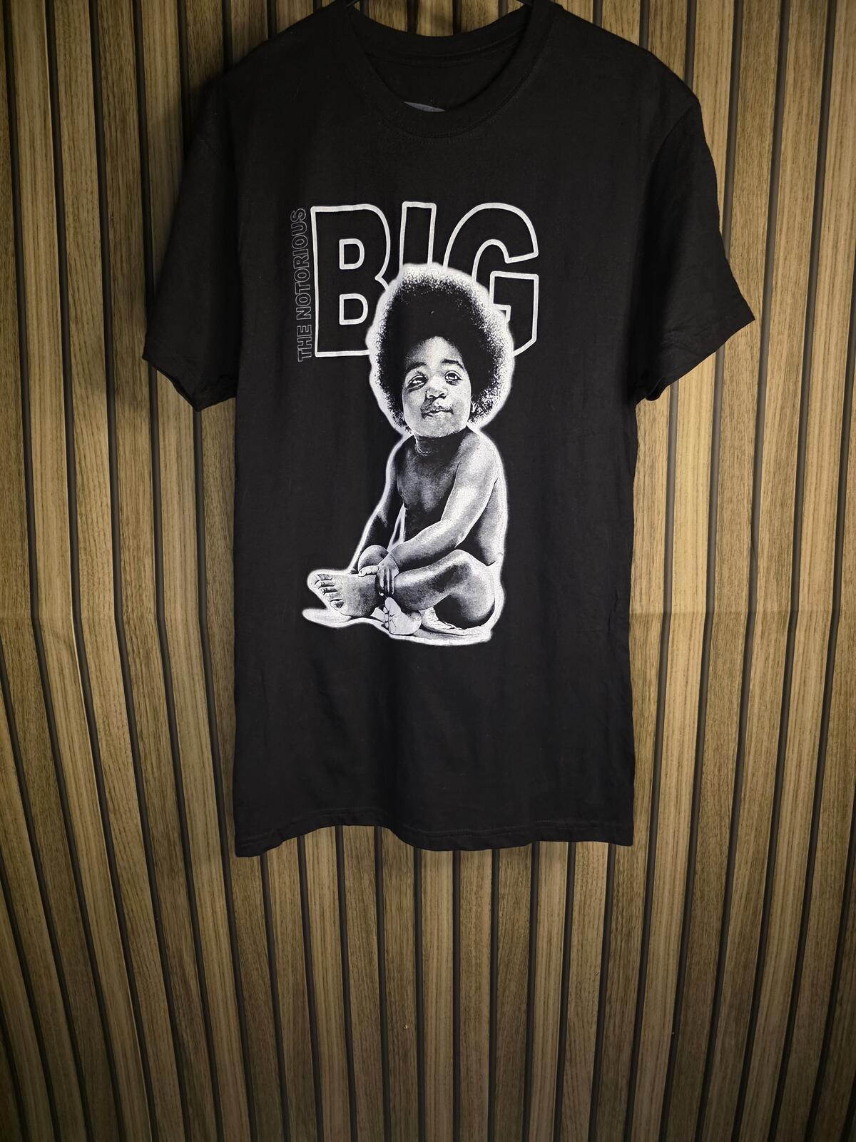 Biggie Smalls Graphic T-Shirt Black Size M
