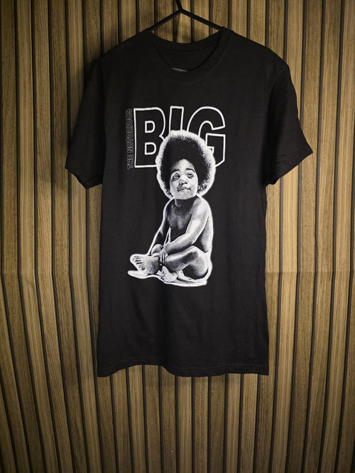 Biggie Smalls Graphic T-Shirt Black Size M