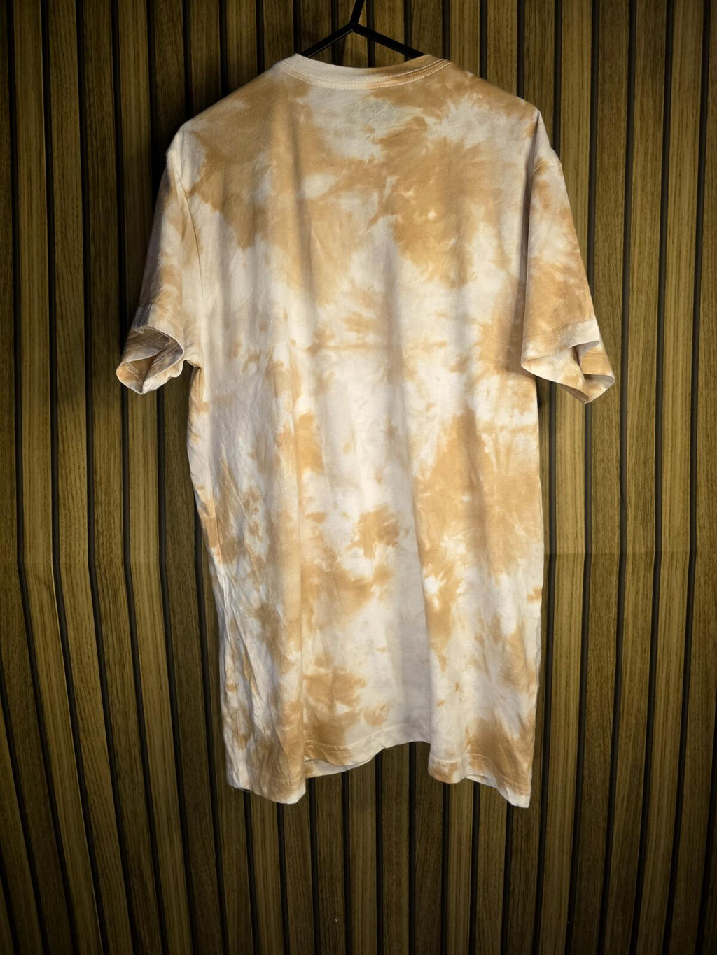 KISS Band Tie-Dye Graphic T-Shirt Beige Brown Medium