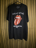 Rolling Stones North American Tour 1975 Graphic T-Shirt Black Large