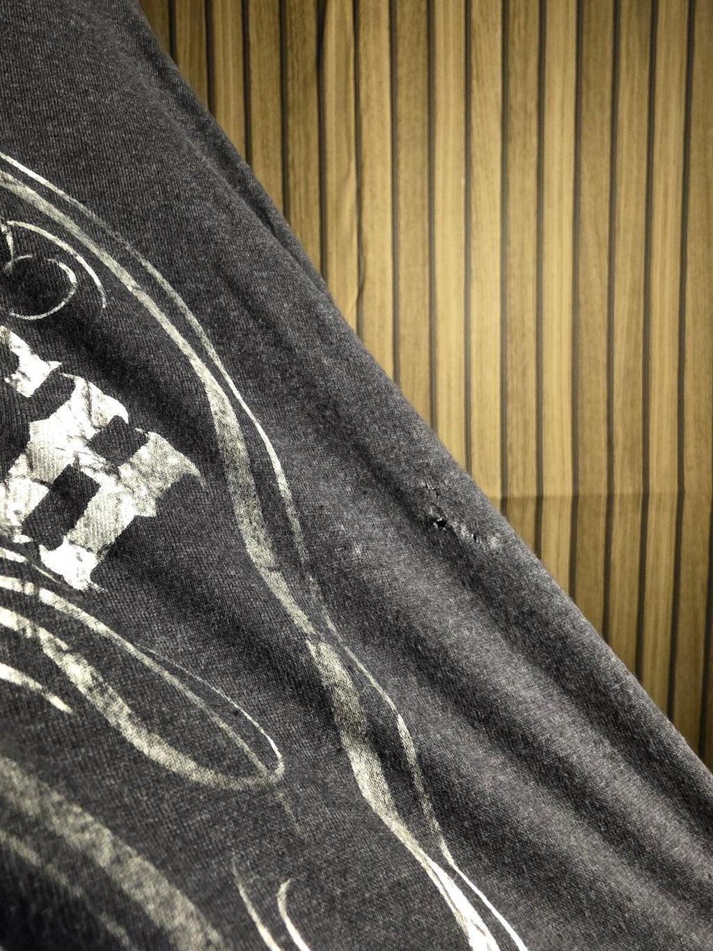 Johnny Cash Man in Black Graphic T-Shirt Charcoal Grey XL