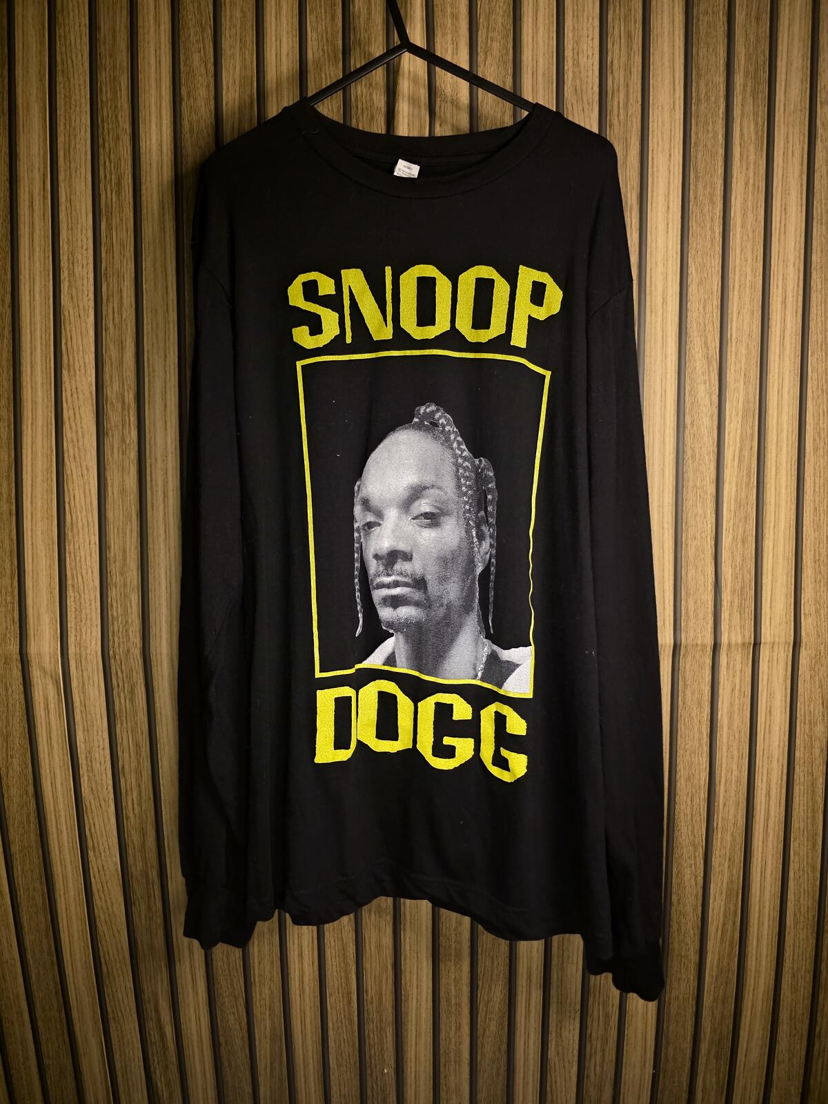 Snoop Dogg Black Long Sleeve T-shirt Graphic Print Size Medium