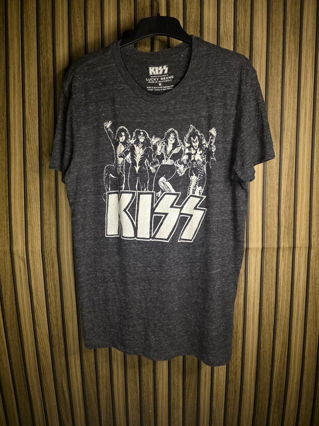 KISS Band Graphic T-Shirt Charcoal Grey Medium