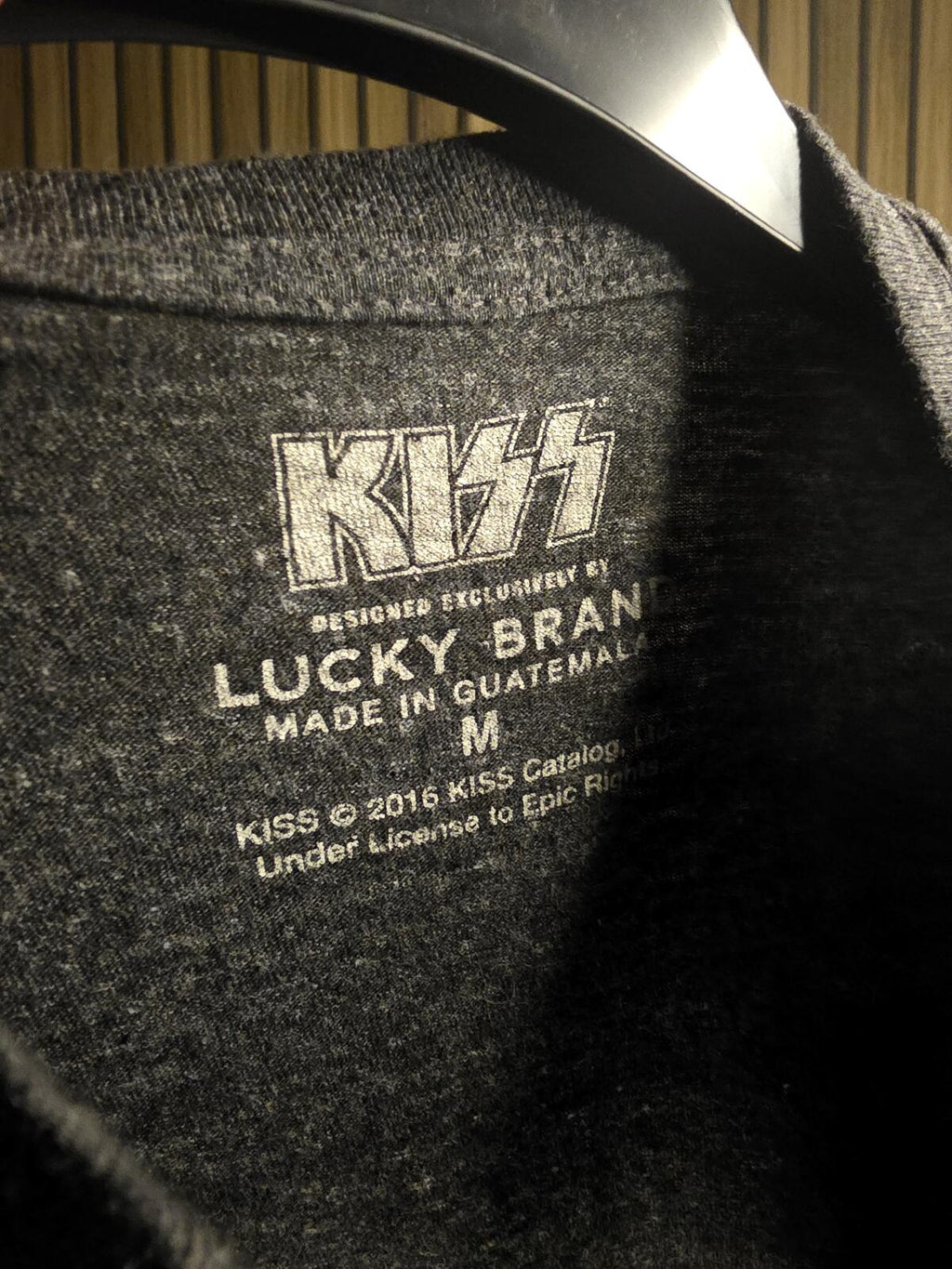 KISS Band Graphic T-Shirt Charcoal Grey Medium