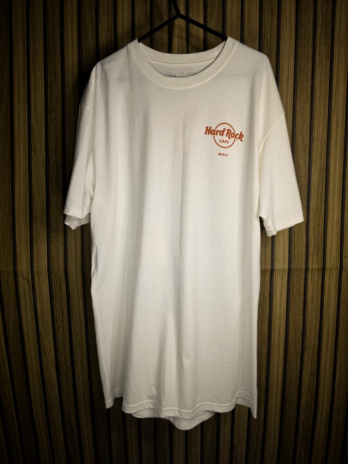 Hard Rock Cafe Maui Graphic T-Shirt White Large