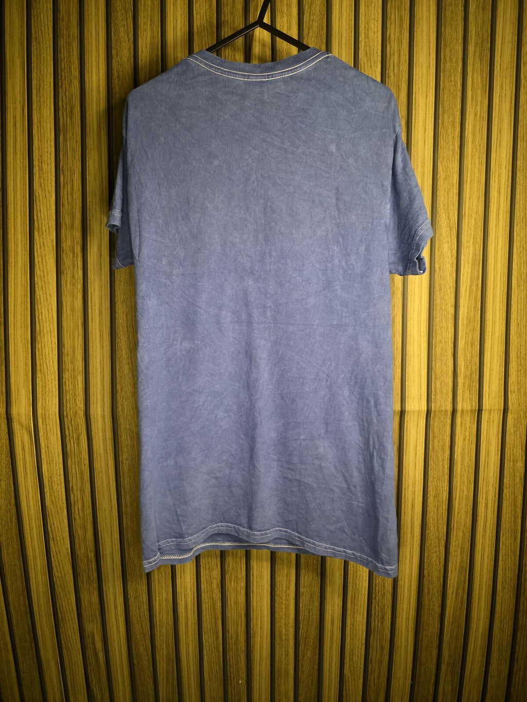 Nirvana Smiley Face Graphic T-Shirt Blue Small