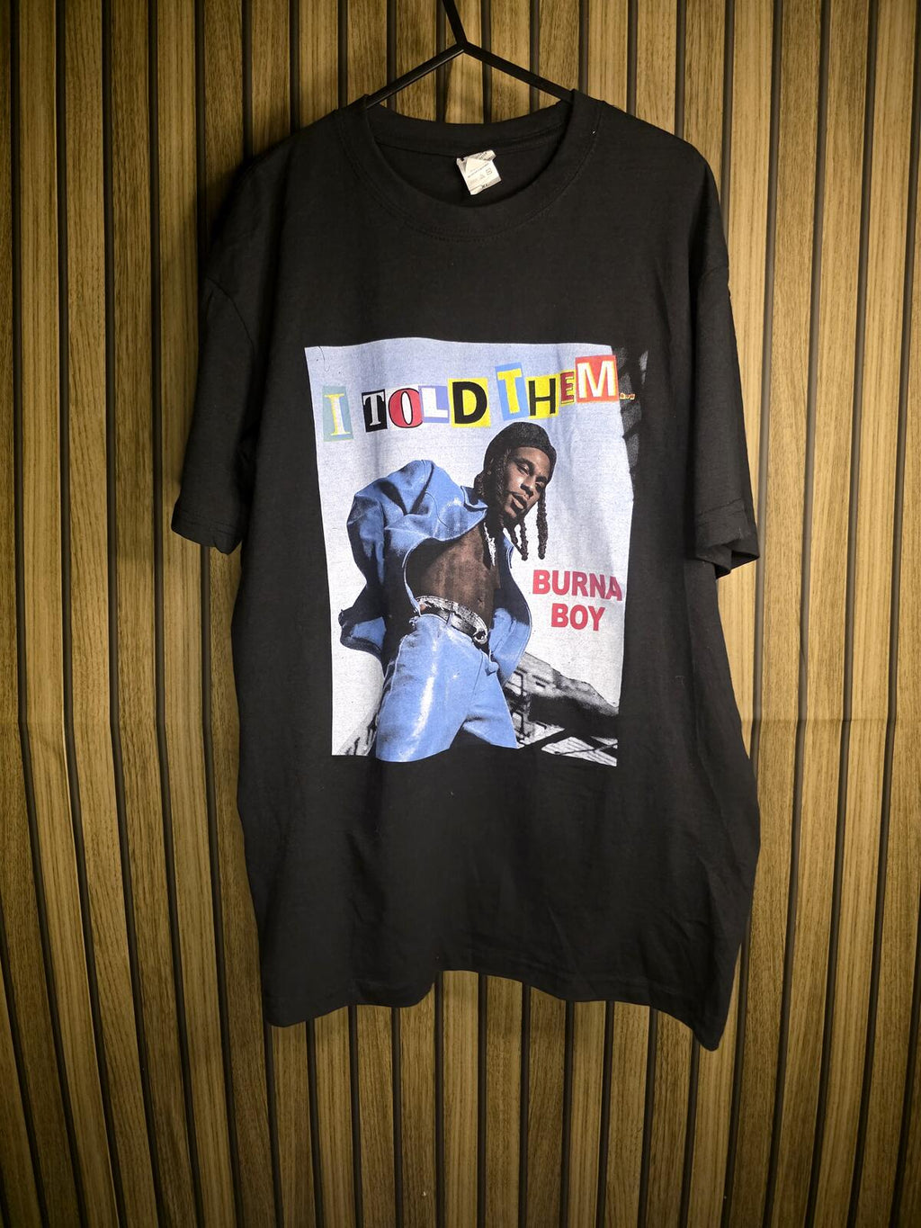 Filo Burna Boy I Told Them Black Graphic T-Shirt XL