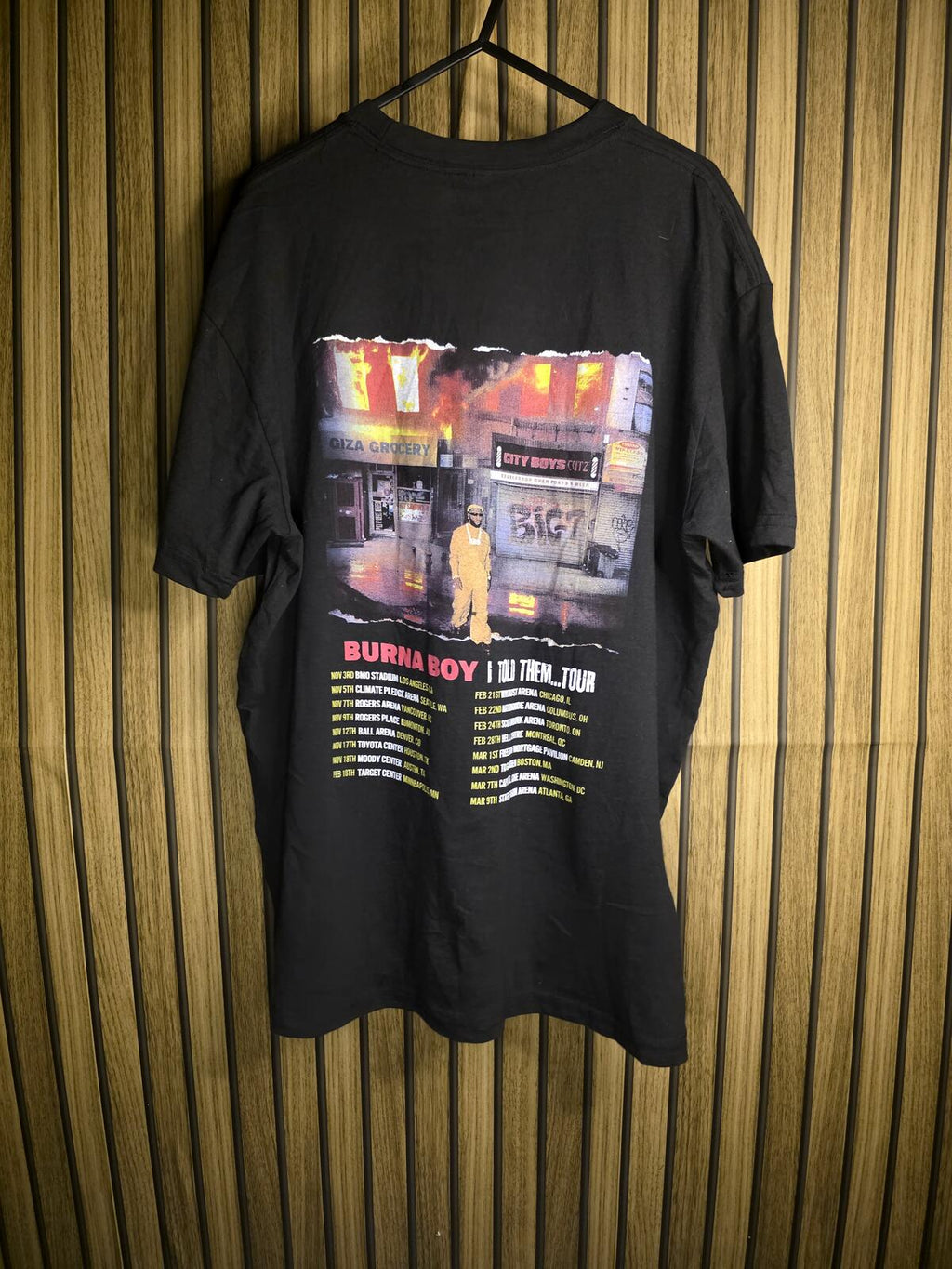 Filo Burna Boy I Told Them Black Graphic T-Shirt XL