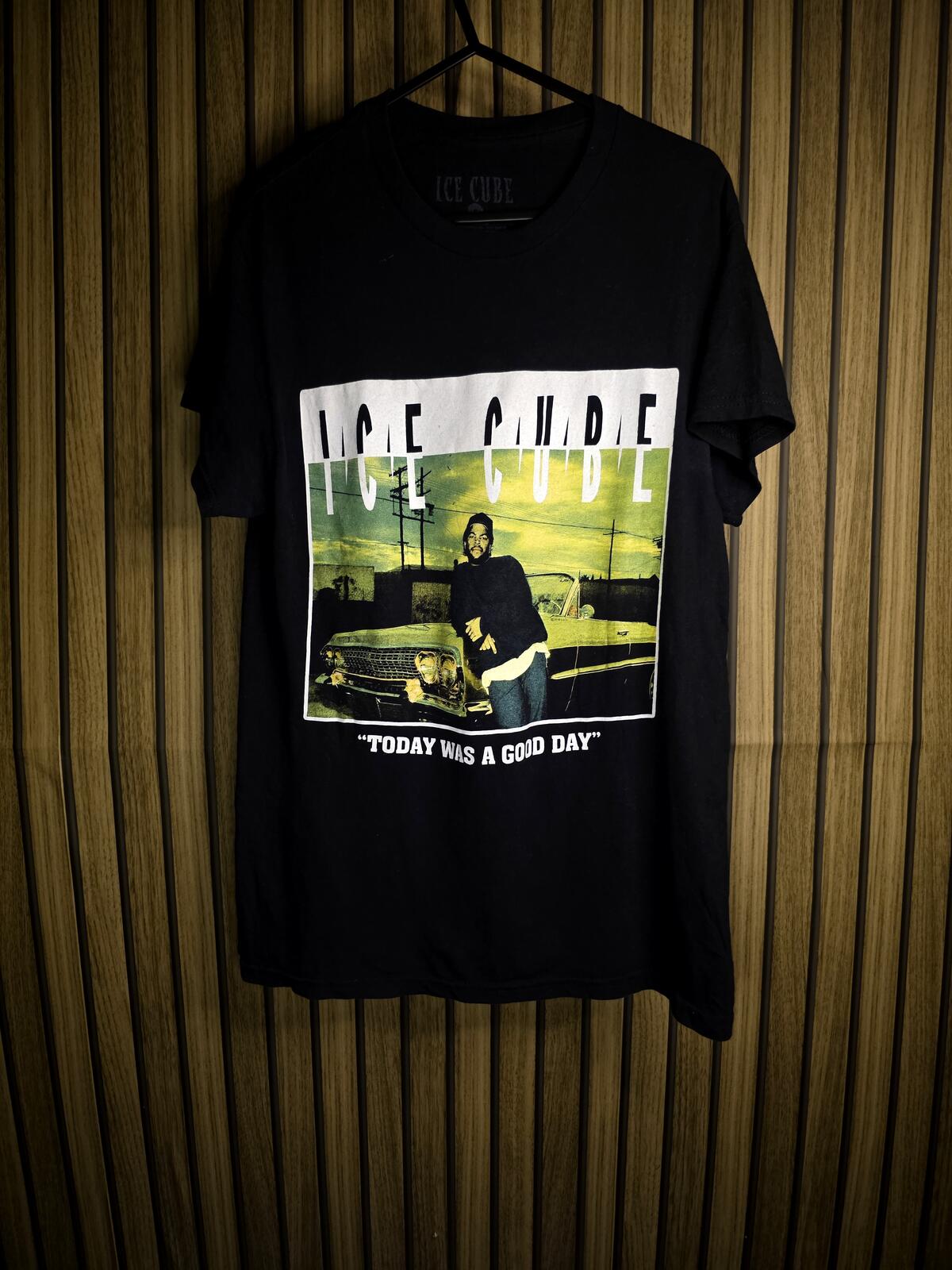 Ice Cube Graphic T-Shirt Today Was A Good Day Black Small