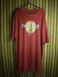 Hard Rock Cafe Bali Men's T-Shirt Rust Red XL Cotton