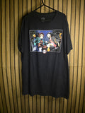 Demon Slayer Graphic T-Shirt Black Large Anime Print