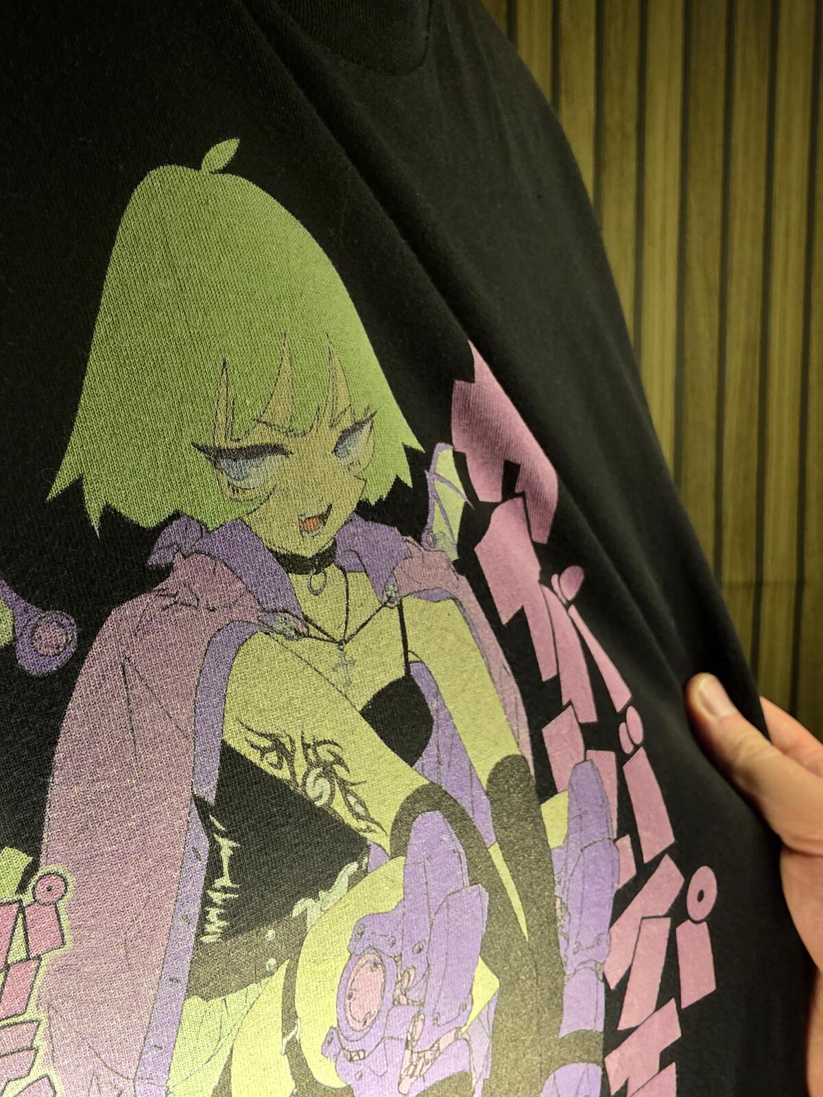Vapor95 Anime Graphic T-Shirt Black Small