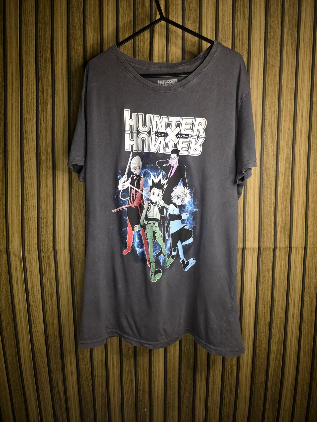 Hunter x Hunter Anime Graphic T-Shirt Black Medium