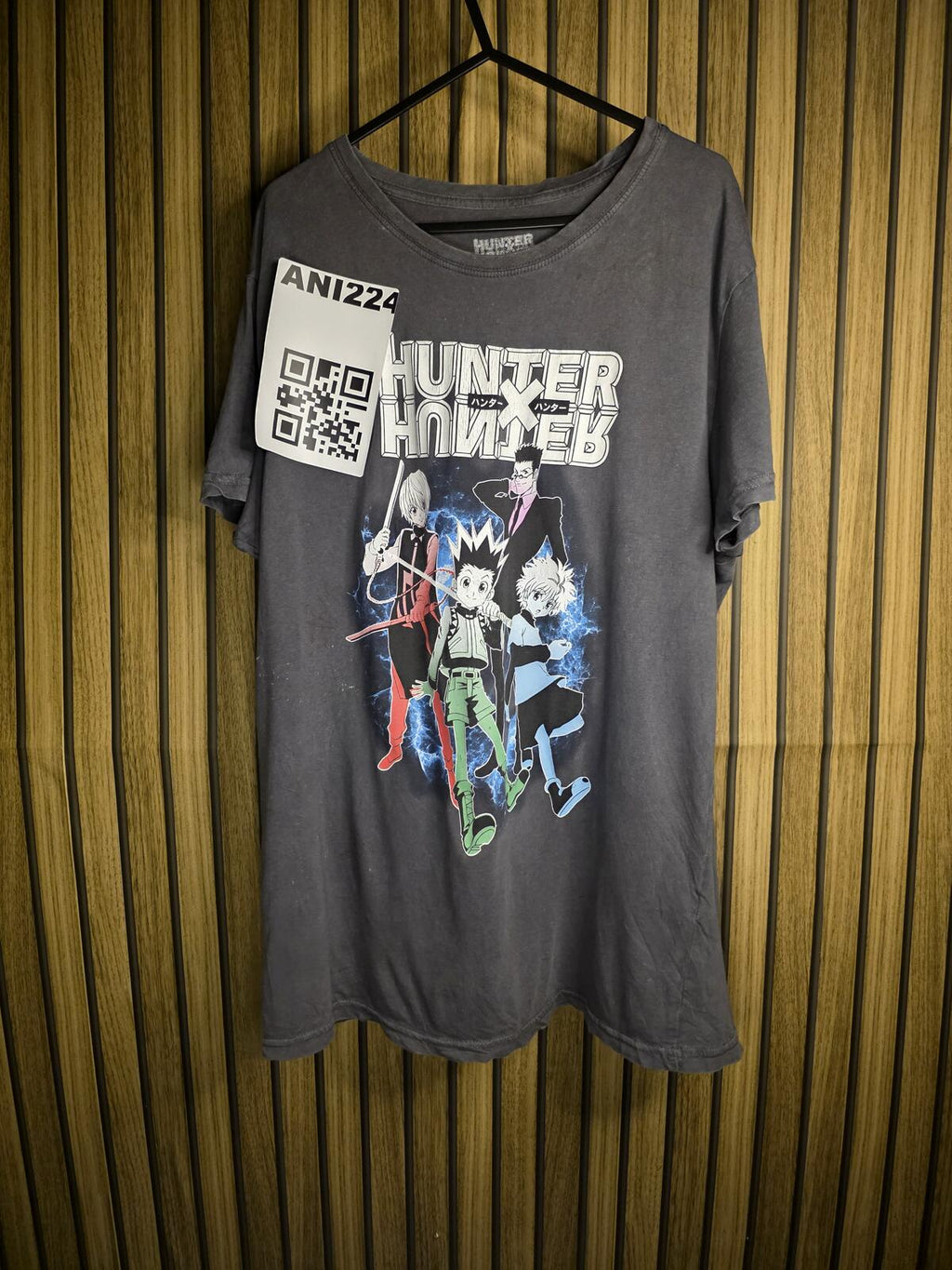 Hunter x Hunter Anime Graphic T-Shirt Black Medium