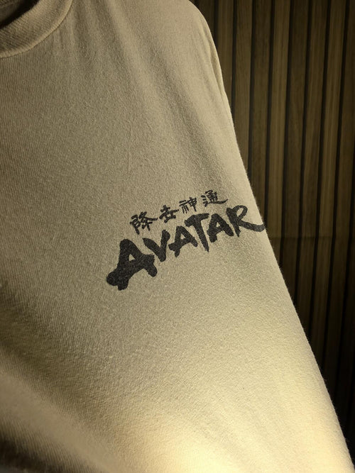 Avatar T-shirt with Elemental Symbols Beige Size S