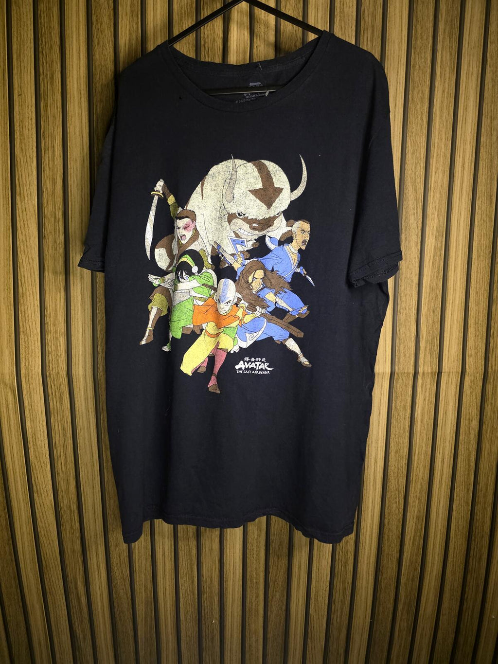 Avatar The Last Airbender Graphic T-Shirt Black Size L