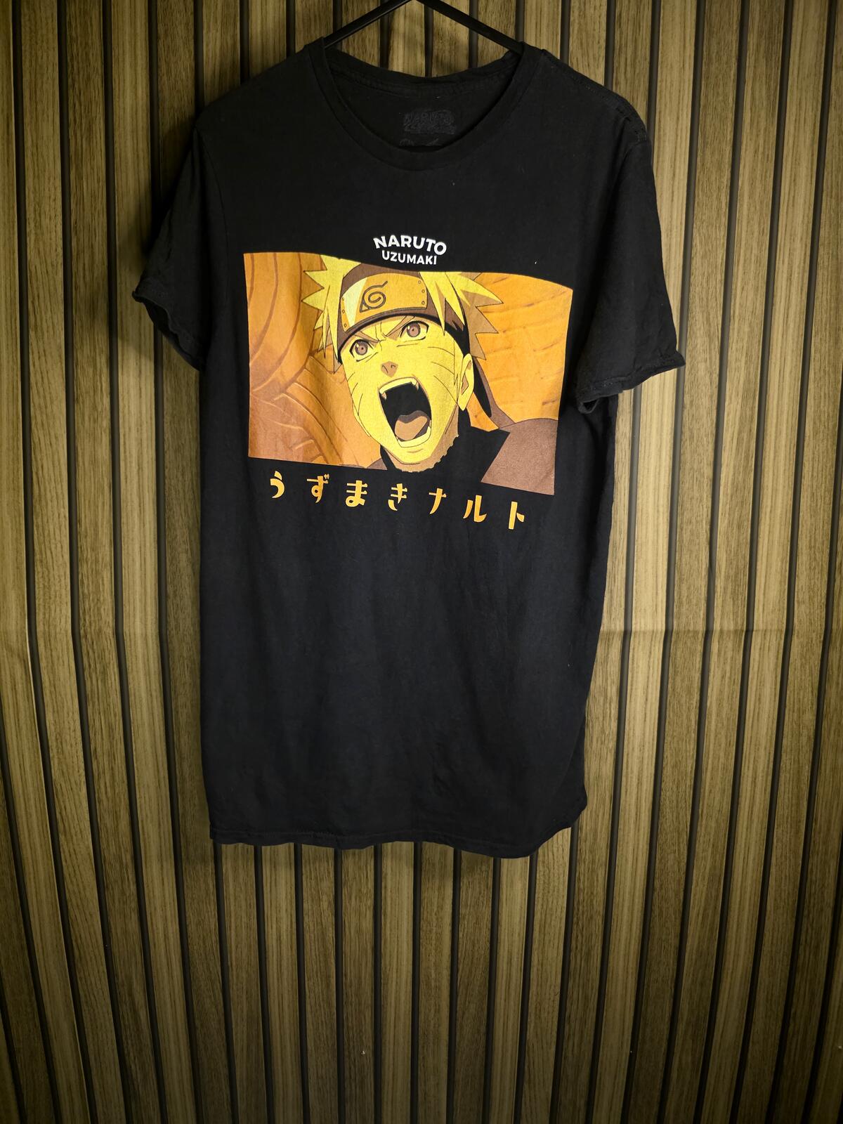 Naruto Uzumaki Graphic T-shirt Black Small