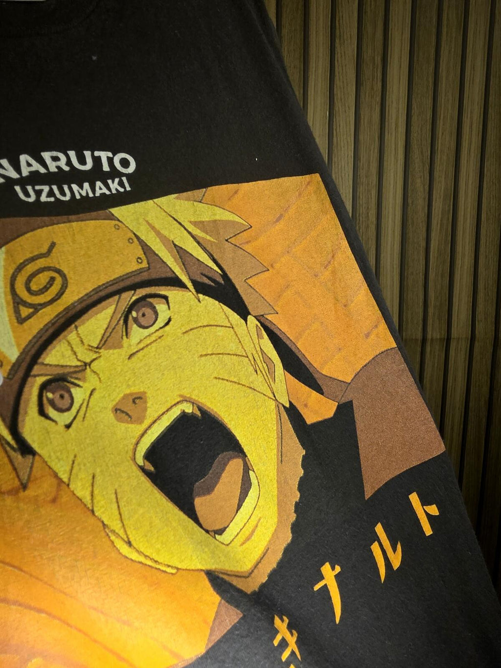 Naruto Uzumaki Graphic T-shirt Black Small