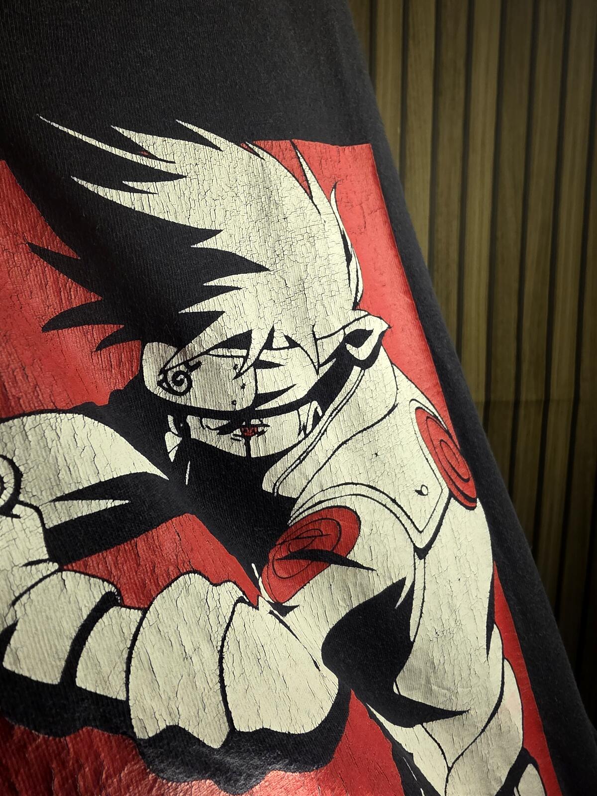 Naruto Shippuden Kakashi Graphic T-Shirt Black Medium