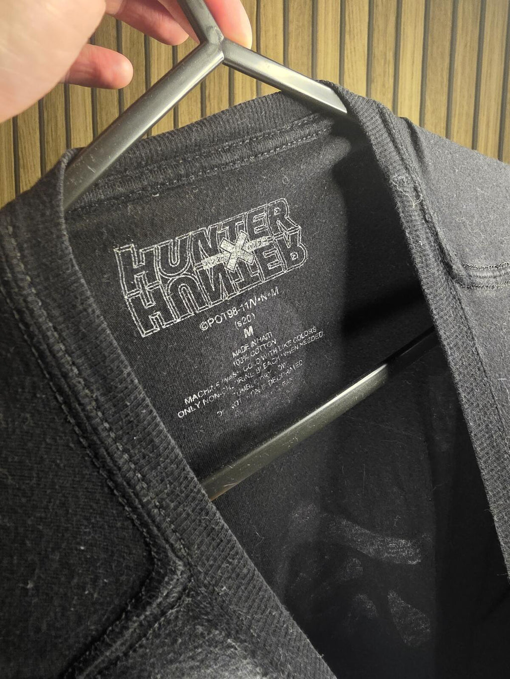 Hunter x Hunter Anime T-Shirt Black Medium