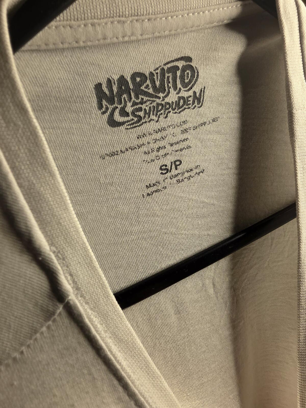 Naruto Graphic T-Shirt White Anime Size Regular Small