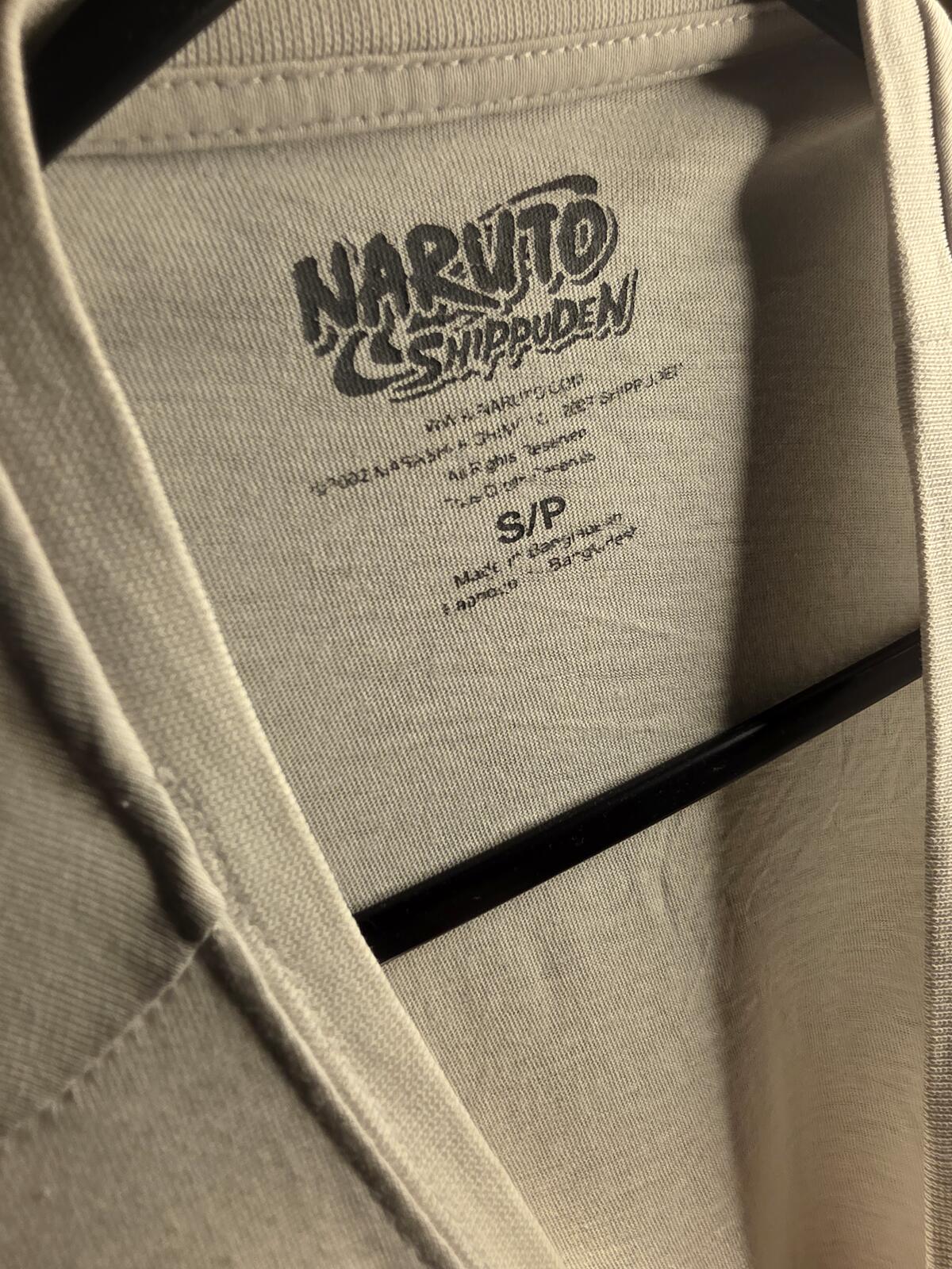 Naruto Graphic T-Shirt White Anime Size Regular Small