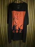 Dragon Ball Z Goku Graphic T-Shirt Black Orange Size Regular XXL