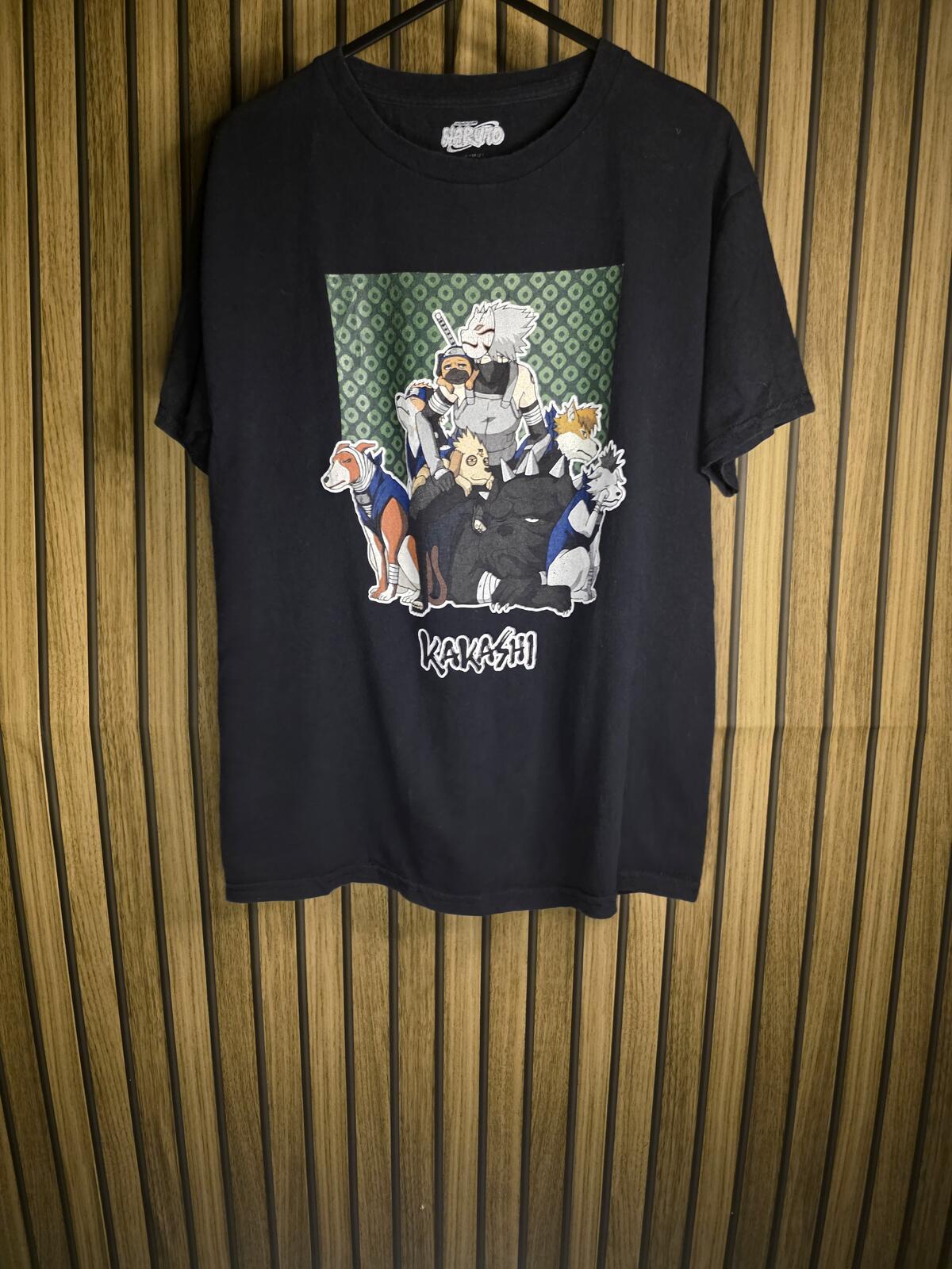 Naruto Kakashi Graphic T-Shirt Black XS