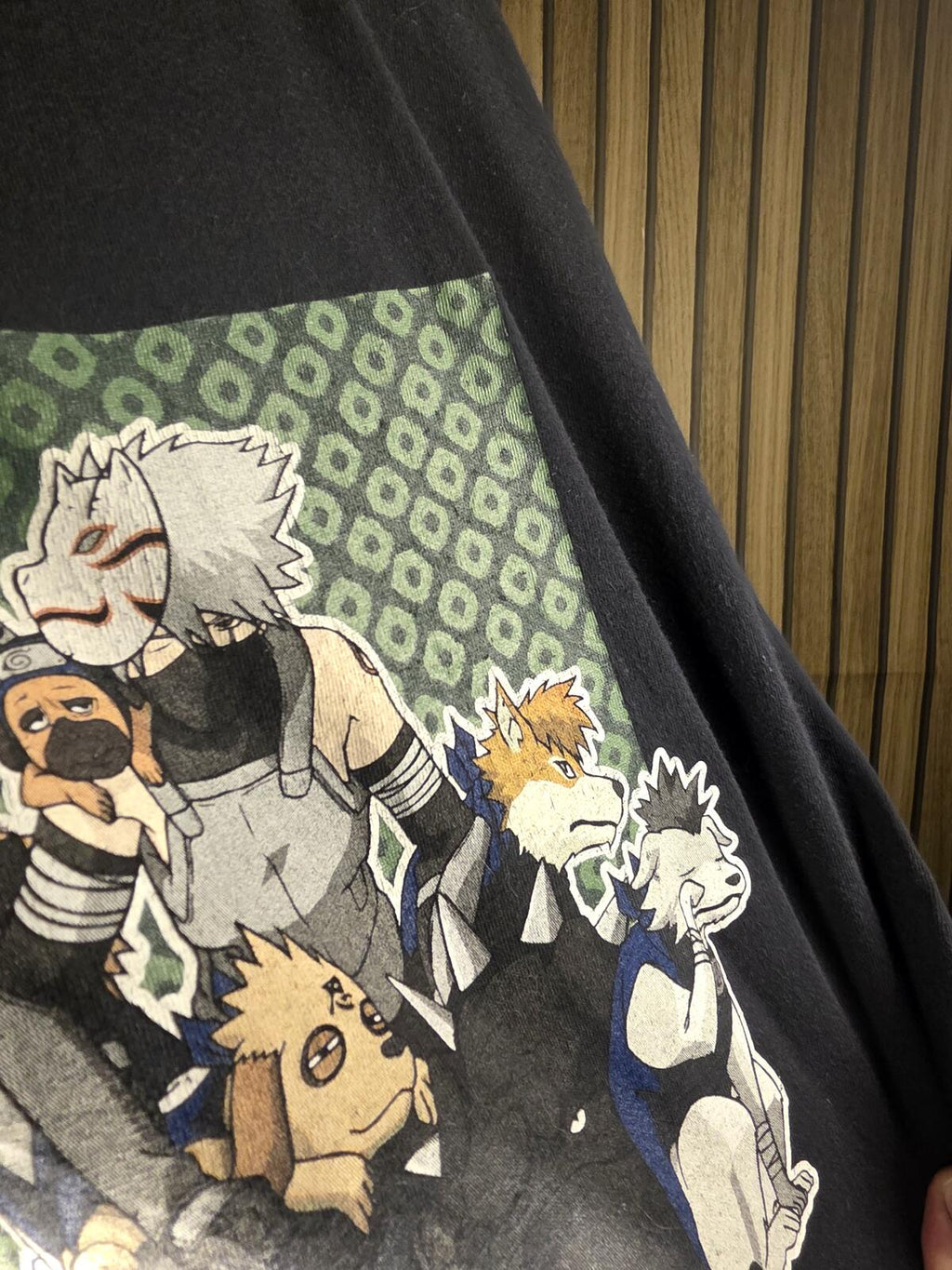 Naruto Kakashi Graphic T-Shirt Black XS