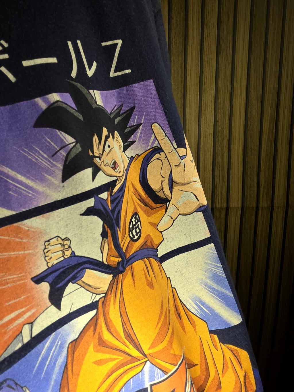 Dragon Ball Z Graphic T-Shirt Anime Characters Navy Blue Medium