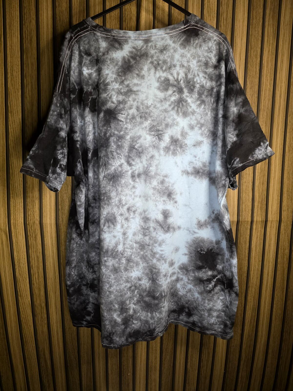 My Hero Academia Shoto Todoroki Tie-Dye Graphic T-Shirt Black Grey XL