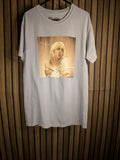 Billie Eilish Vintage Style T-Shirt Blonde Portrait Grey Small