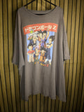 Dragon Ball Z Graphic T-shirt Brown Size Regular XXXL