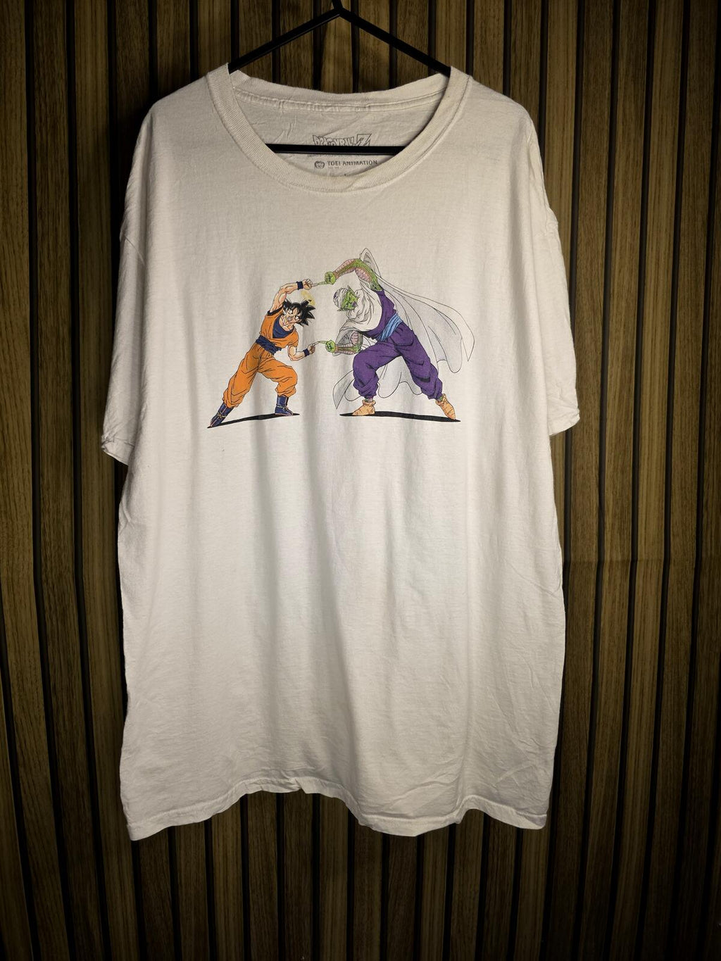 Dragon Ball Z T-shirt Goku vs Piccolo Graphic White Large