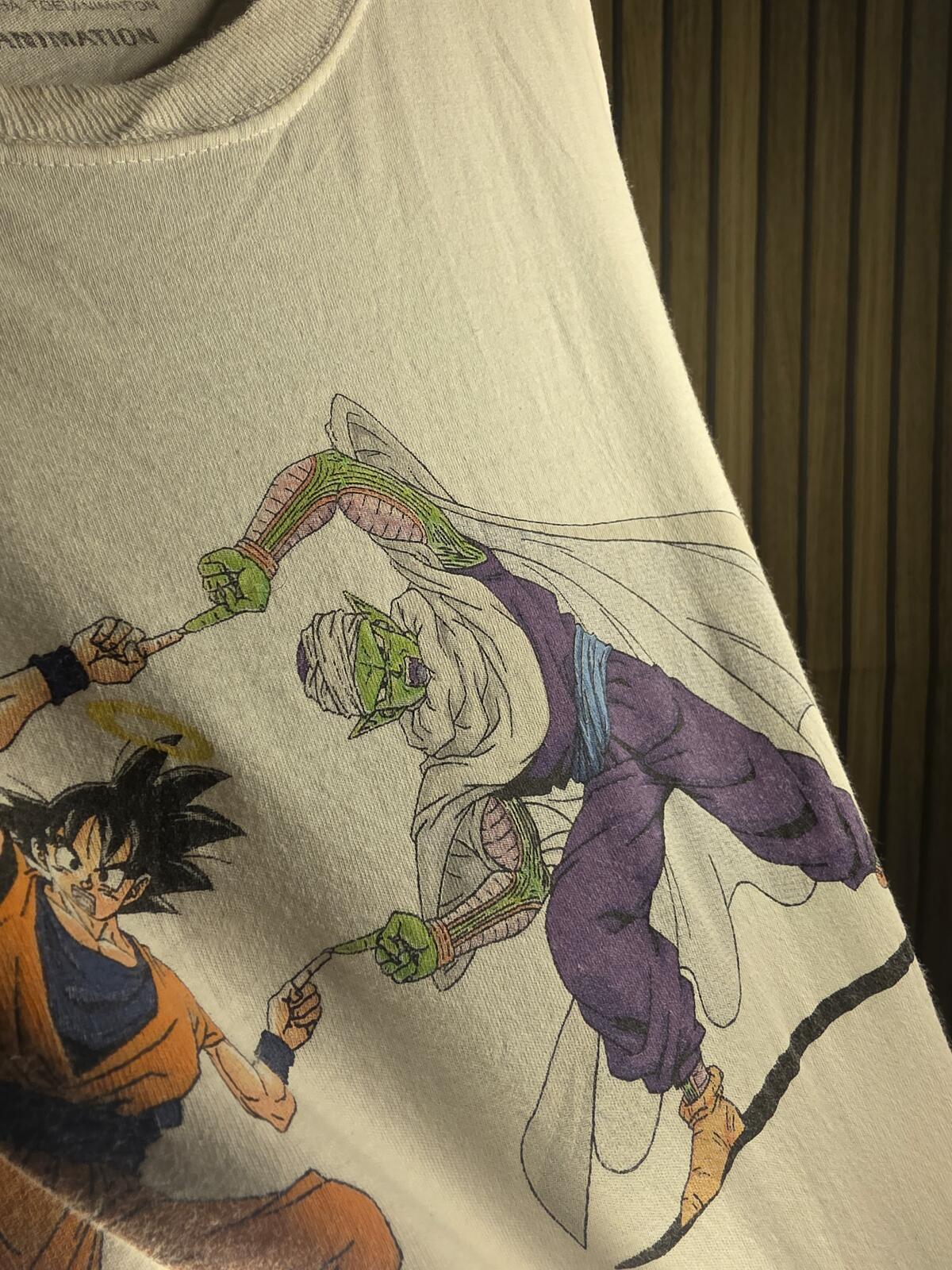 Dragon Ball Z T-shirt Goku vs Piccolo Graphic White Large