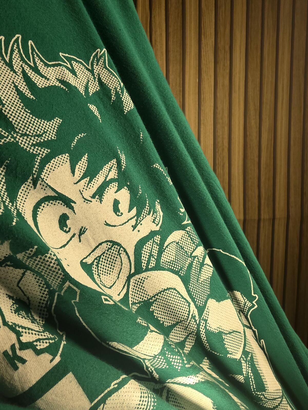 My Hero Academia Izuku Midoriya Graphic T-Shirt Green Size S